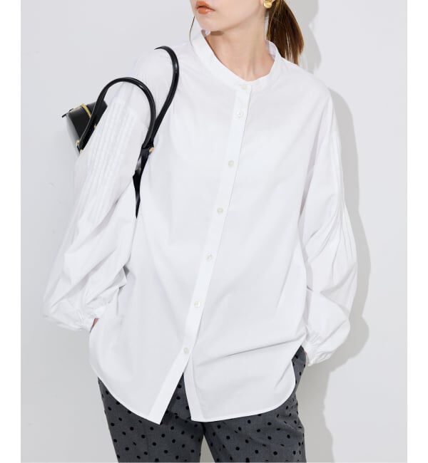 SLOBE IENA「《WEB限定/追加》ピンタックバルーンスリーブブラウス」|シャツ・ブラウス|