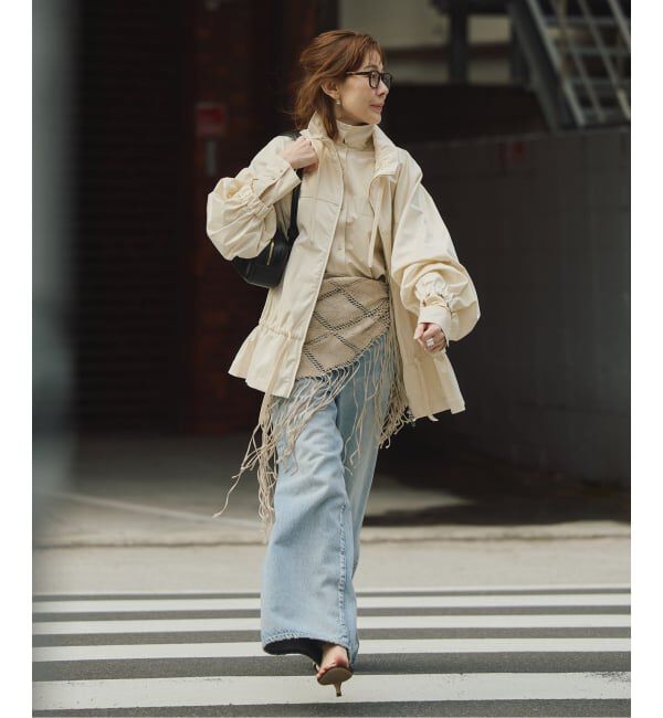 VERMEIL par iena「ダブルサテンZIPブルゾン」|その他|