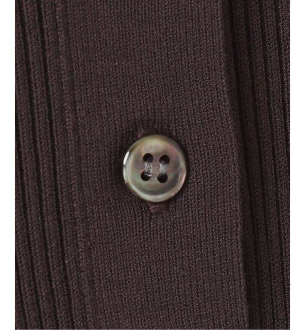 IENA「ECO SPLASH 襟付きリブプルオーバー」|ニット・セーター|