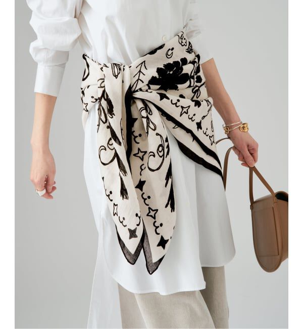 VERMEIL par iena「manipuri マニプリ インドストール ボヘミアンバンダナ 0161333003」|ストール|