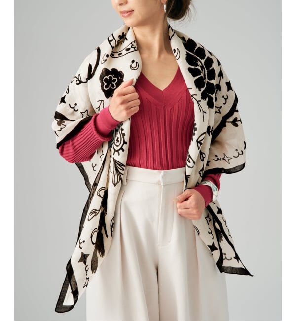 VERMEIL par iena「manipuri マニプリ インドストール ボヘミアンバンダナ 0161333003」|ストール|