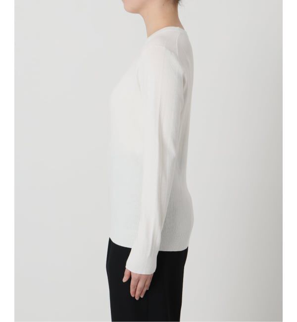 VERMEIL par iena「ランダムRIB クルーネックロングスリーブプルオーバー」|ニット・セーター|