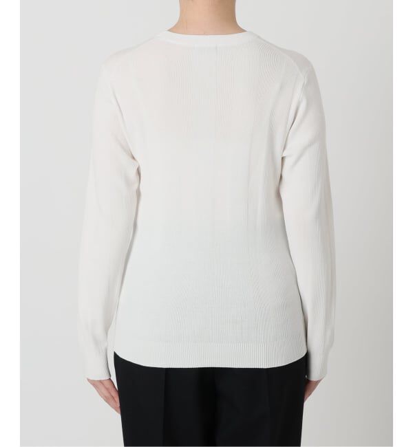 VERMEIL par iena「ランダムRIB クルーネックロングスリーブプルオーバー」|ニット・セーター|