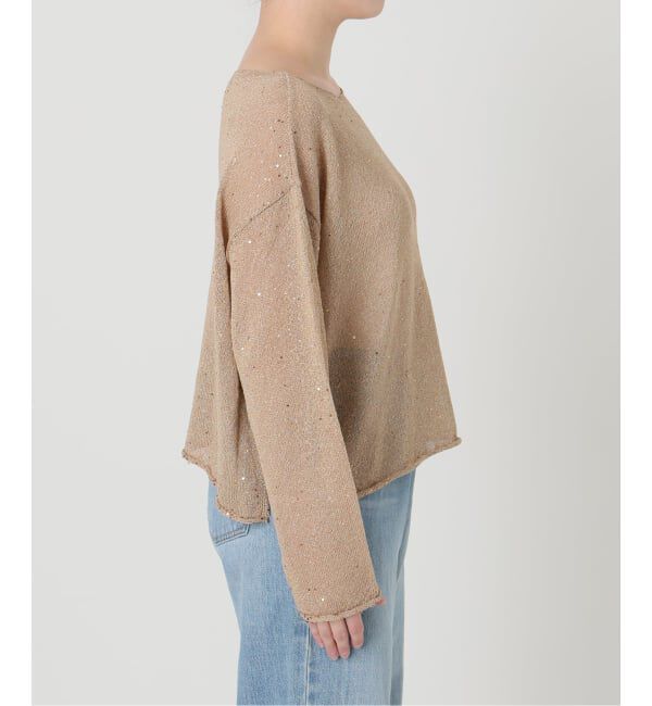 IENA「ウォッシャブル スパークルコットンプルオーバー」|ニット・セーター|
