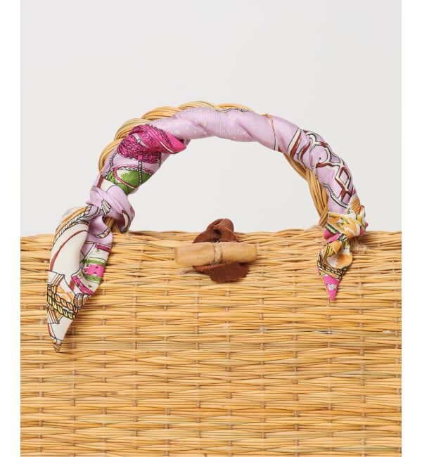 VERMEIL par iena「《予約》manipuri マニプリ プリントライニングカゴS 161255201」|かごバッグ|