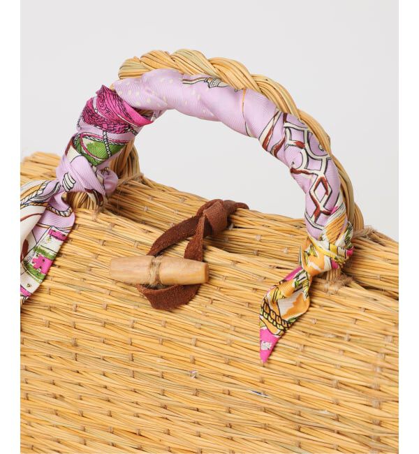 VERMEIL par iena「《予約》manipuri マニプリ プリントライニングカゴS 161255201」|かごバッグ|