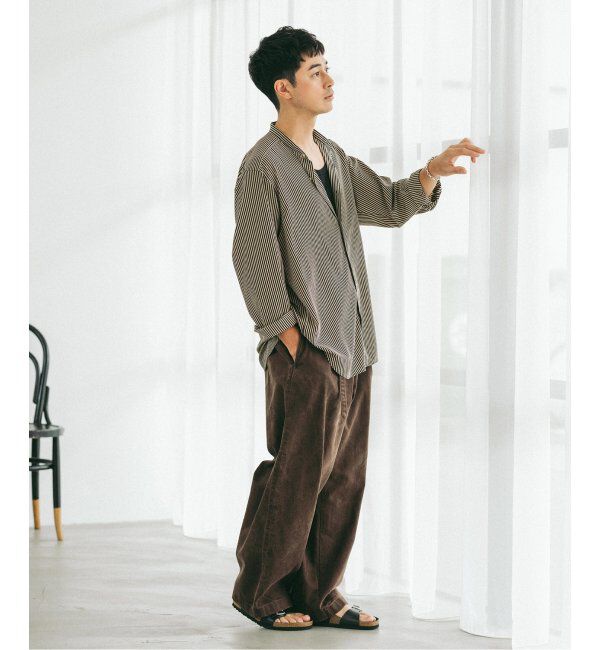 EDIFICE「フェード  ベルテッド トラウザー」|デニム|