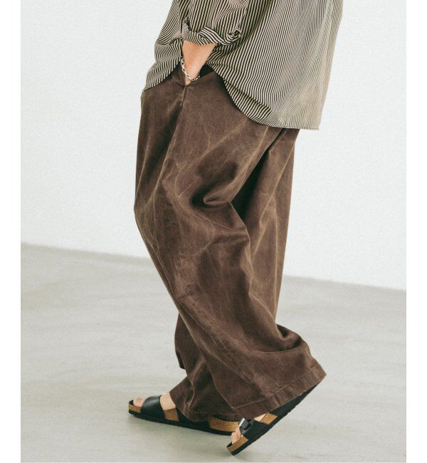 EDIFICE「フェード  ベルテッド トラウザー」|デニム|