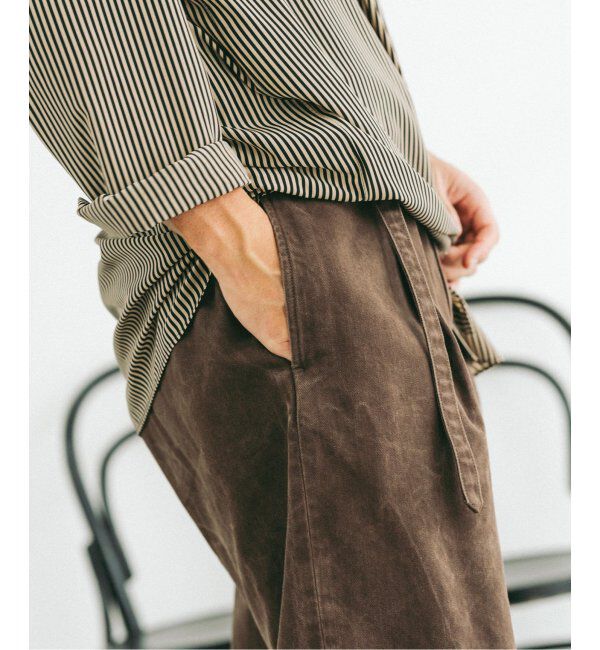 EDIFICE「フェード  ベルテッド トラウザー」|デニム|