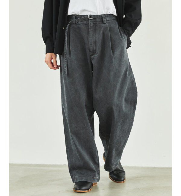 EDIFICE「フェード  ベルテッド トラウザー」|デニム|