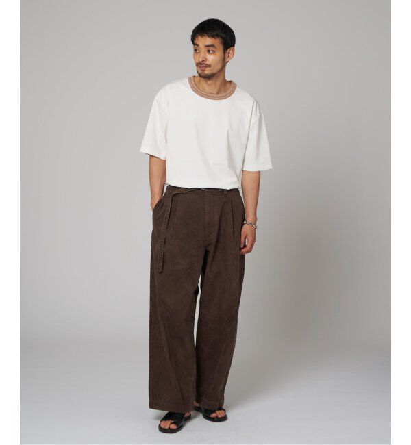 EDIFICE「フェード  ベルテッド トラウザー」|デニム|