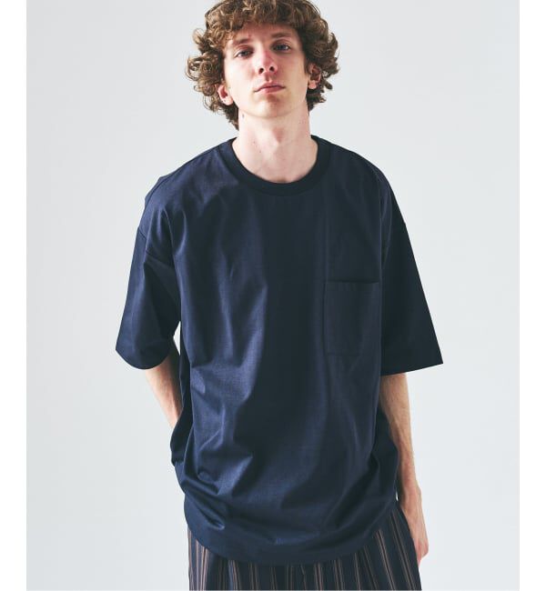 417 EDIFICE「PERFECTECH / パーフェクテック ショートスリーブT」|Tシャツ・カットソー|ネイビー