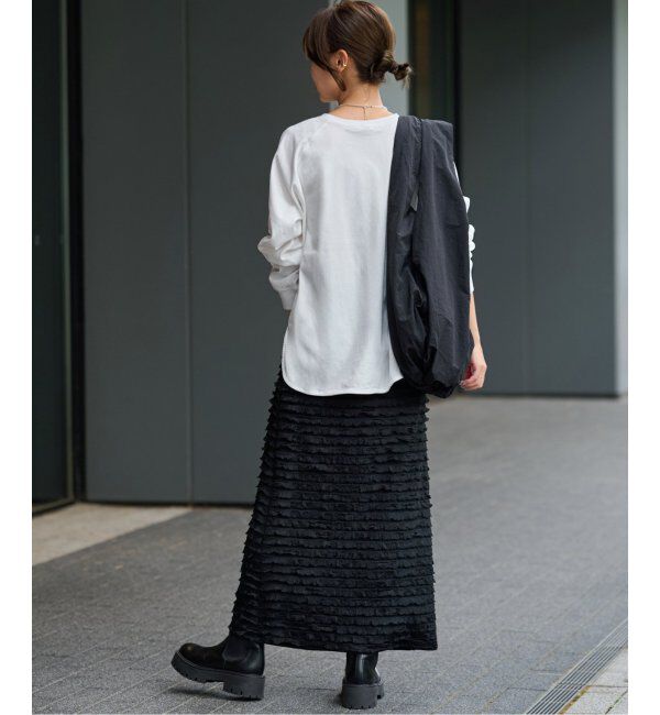 JOURNAL STANDARD relume「《追加》ラグランスリーブカレッジロングスリーブTEE」|Tシャツ・カットソー|