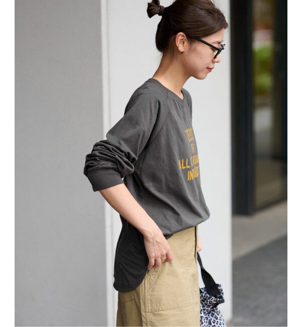 JOURNAL STANDARD relume「《追加》ラグランスリーブカレッジロングスリーブTEE」|Tシャツ・カットソー|