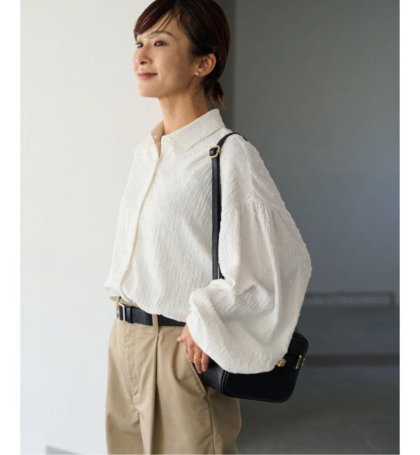 JOURNAL STANDARD relume「《追加》ドットジャガードブラウス」|シャツ・ブラウス|