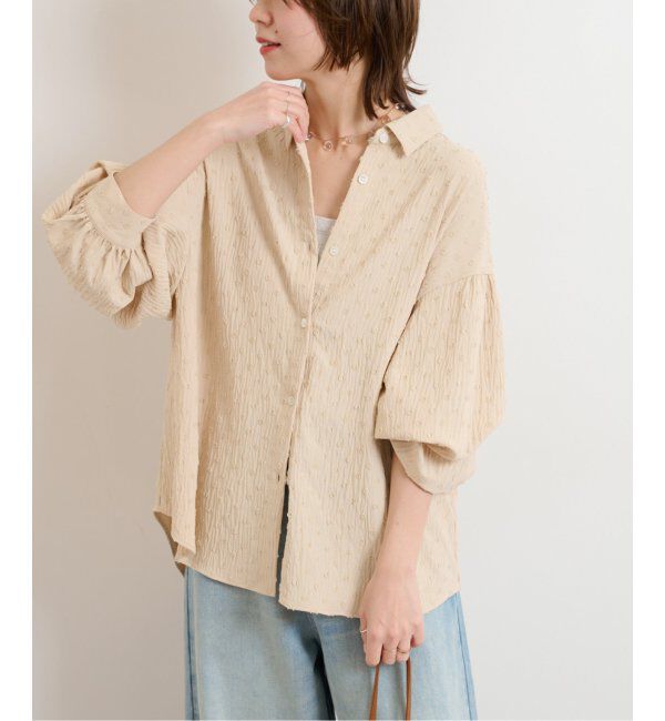 JOURNAL STANDARD relume「《追加》ドットジャガードブラウス」|シャツ・ブラウス|