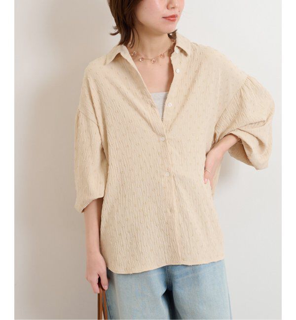 JOURNAL STANDARD relume「《追加》ドットジャガードブラウス」|シャツ・ブラウス|