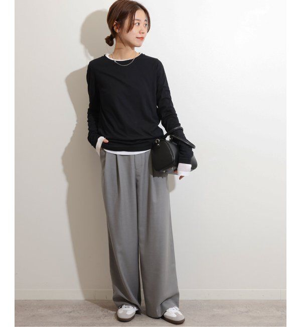 JOURNAL STANDARD relume「《追加》ソフトテレコクルーネックロングTEE」|Tシャツ・カットソー|