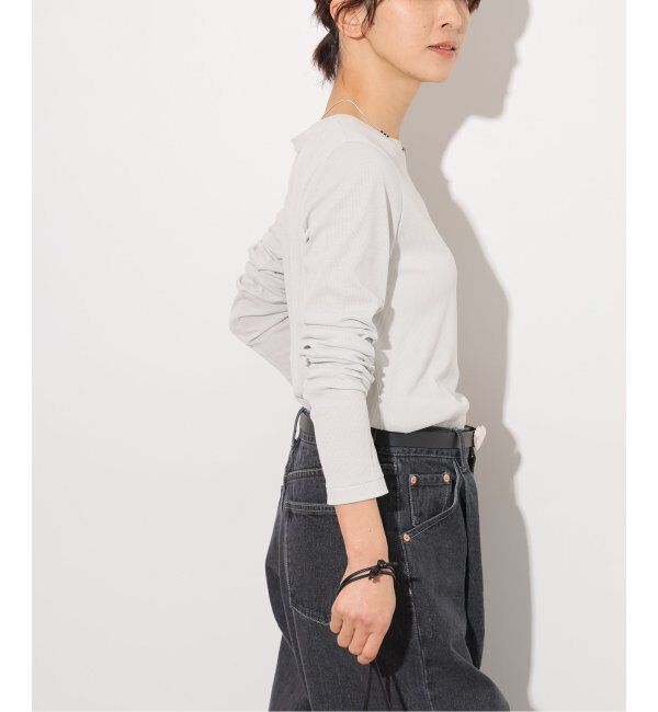 JOURNAL STANDARD relume「《追加》ソフトテレコクルーネックロングTEE」|Tシャツ・カットソー|