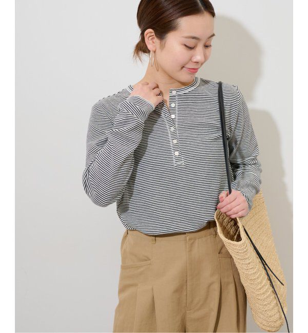 JOURNAL STANDARD relume「ベアテレコ2WAYヘンリーネックプルオーバー」|Tシャツ・カットソー|