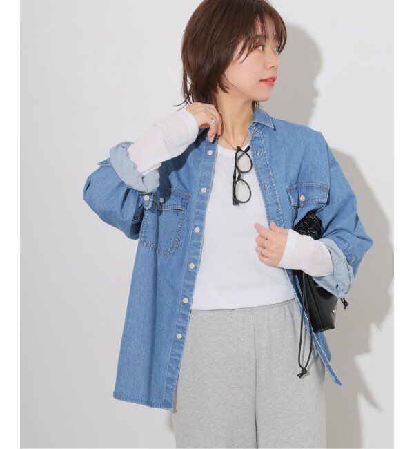 JOURNAL STANDARD relume「《追加2》シアークルーネックロングTシャツ」|Tシャツ・カットソー|