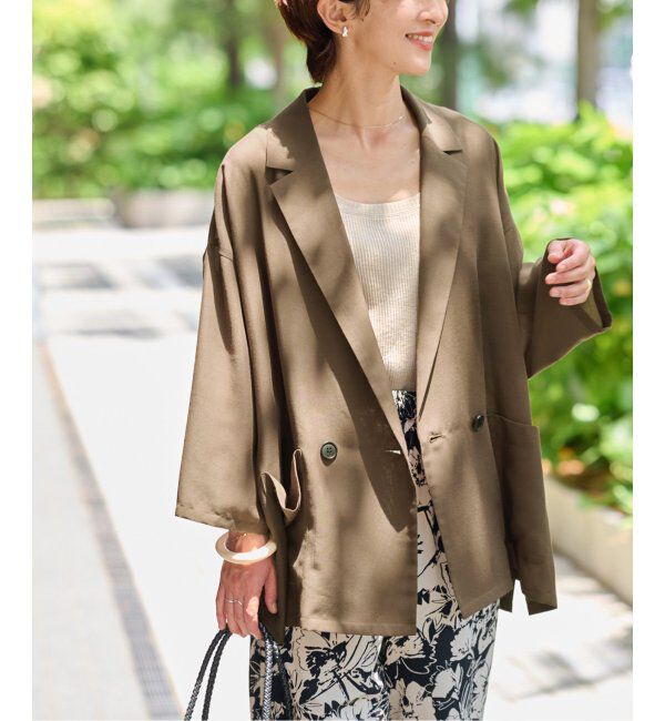 JOURNAL STANDARD relume「《追加3》シアーテーラードジャケット」|テーラードジャケット|ブラウン