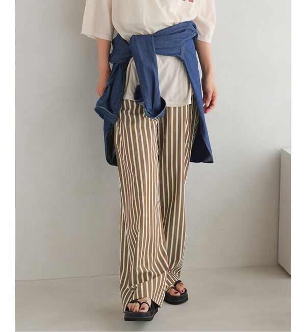 JOURNAL STANDARD relume「コットンストライプパンツ」|その他|ブラウン