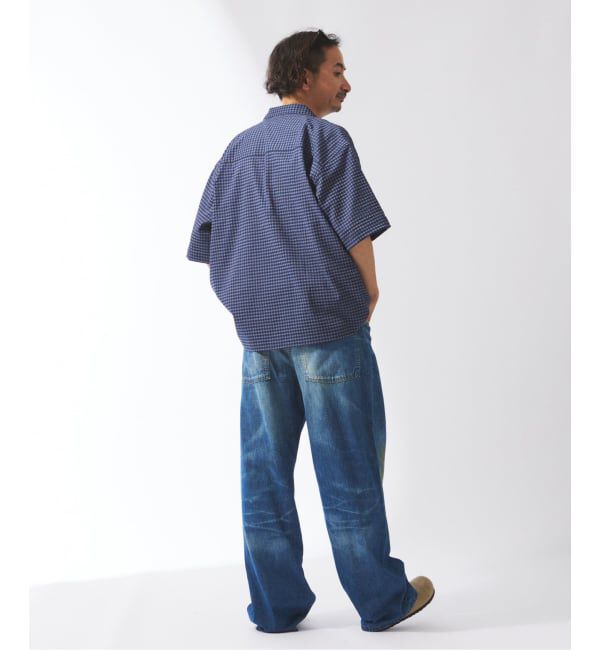 JOURNAL STANDARD relume「ストレッチ サッカー ミニ チェック 半袖 シャツ」|シャツ・ブラウス|