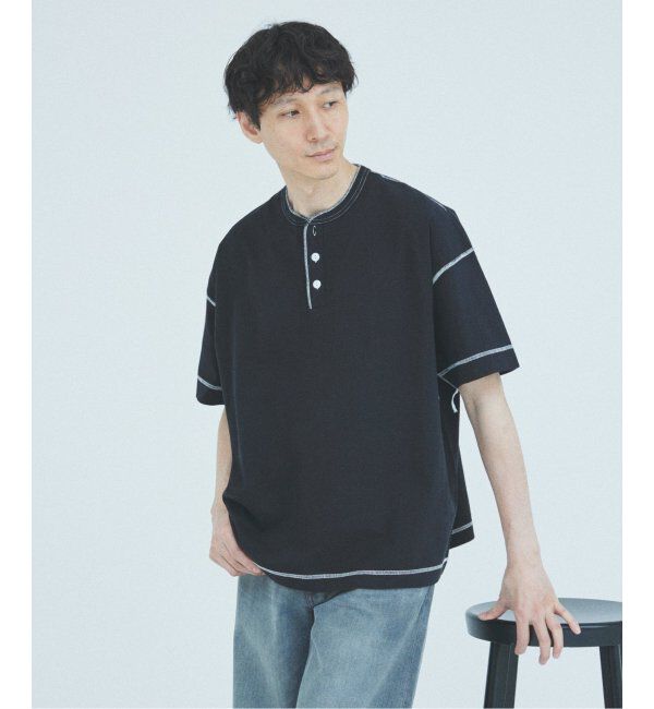 JOURNAL STANDARD「Healthknit / ヘルスニット 別注 ヘンリー ネック Tシャツ」|Tシャツ・カットソー|