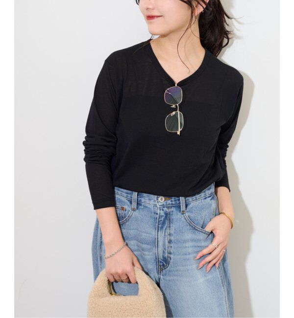 JOURNAL STANDARD relume「《追加3 / 新色》シアークルーネックロングTシャツ」|Tシャツ・カットソー|