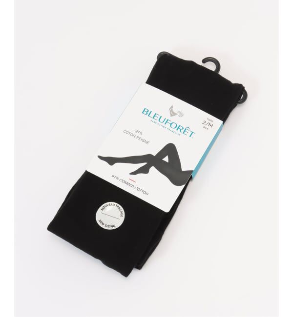 journal standard L'essage「【BLEU FORET/ブルーフォレ】 C COMBED COTTON TIGHTS」|タイツ・ストッキング|ブラック