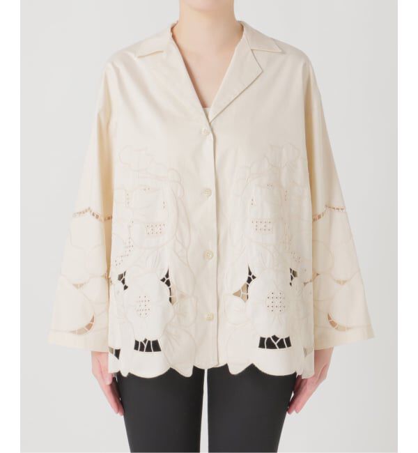 JOURNAL STANDARD「フラワーエンブロイダリースカラップシャツ」|シャツ・ブラウス|