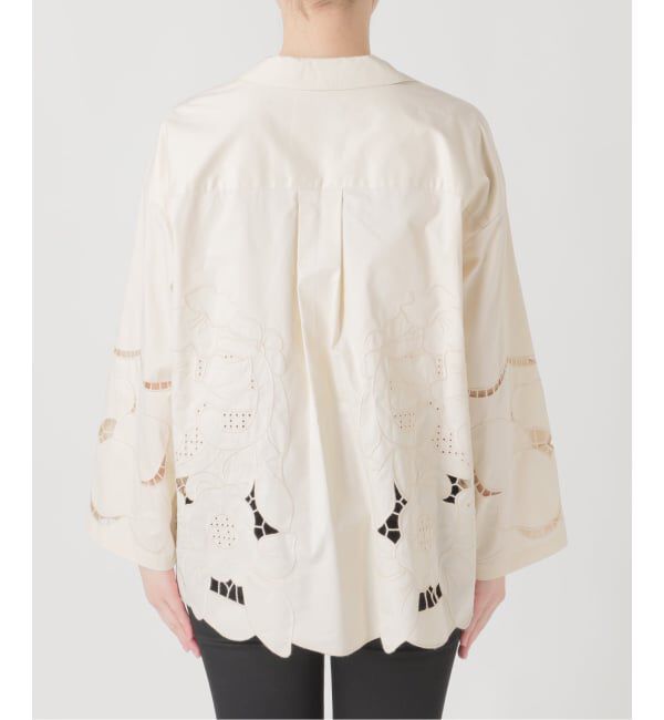 JOURNAL STANDARD「フラワーエンブロイダリースカラップシャツ」|シャツ・ブラウス|