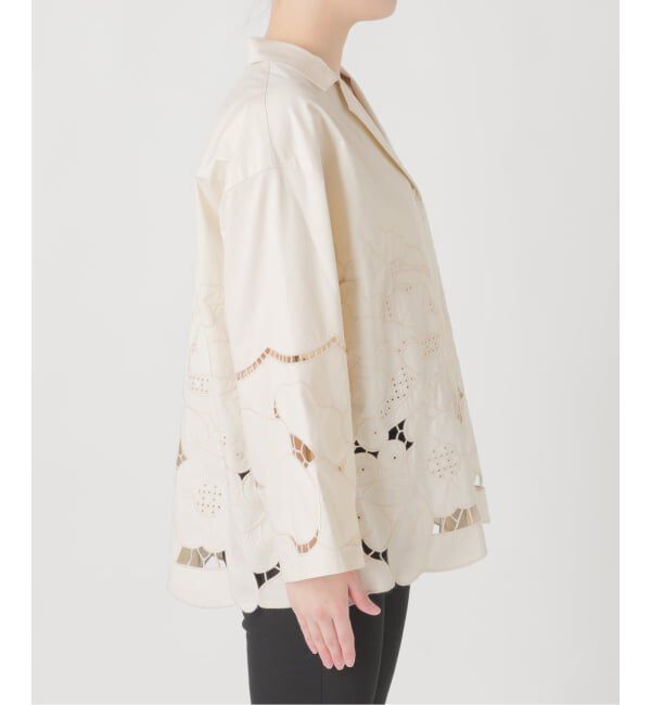 JOURNAL STANDARD「フラワーエンブロイダリースカラップシャツ」|シャツ・ブラウス|