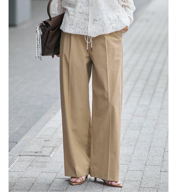 JOURNAL STANDARD「【撥水/接触冷感/洗える/UV】リネンナイロンストレッチスラックス」|スラックス|