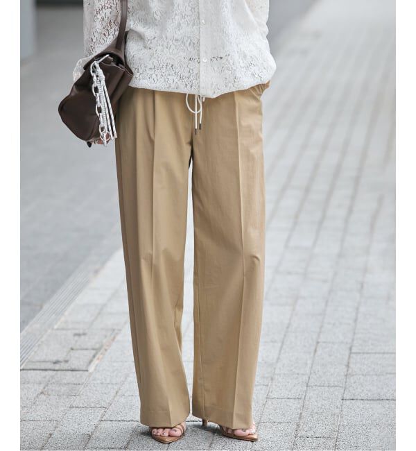 JOURNAL STANDARD「【撥水/接触冷感/洗える/UV】リネンナイロンストレッチスラックス」|スラックス|