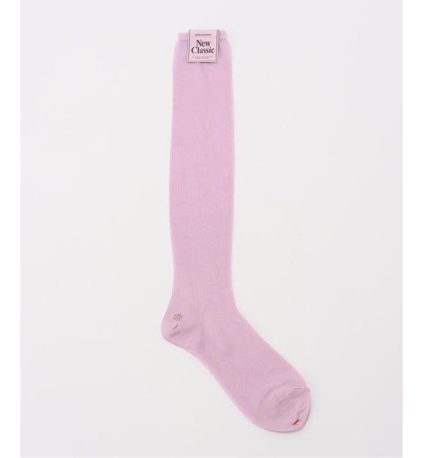 JOURNAL STANDARD「【MARCOMONDE / マルコモンド】sheer ribbed high socks」|ソックス|ピンク