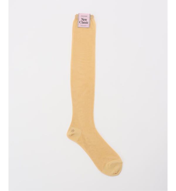 JOURNAL STANDARD「【MARCOMONDE / マルコモンド】sheer ribbed high socks」|ソックス|イエロー