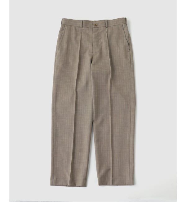 JOURNAL STANDARD「BARRY BRICKEN / バリーブリッケン TROPICAL WOOL STRIPE PANTS」|スラックス|ベージュ A