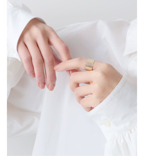 Lilas by Spick&Span「10mmテクスチャースリットリング K10」|リング|