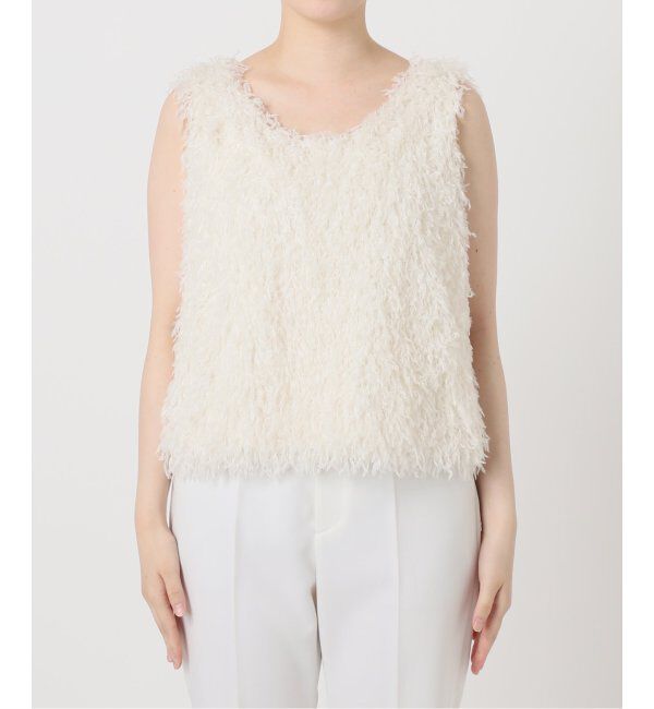 NOBLE「フェザーヤーンタンクトッププルオーバー」|シャツ・ブラウス|