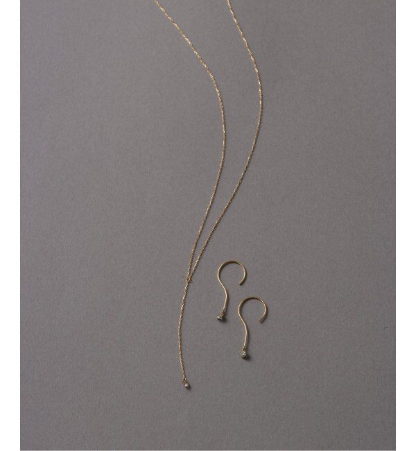 Lilas by Spick&Span「ブラウンホールダイヤピアス K18（両耳）」|ピアス|