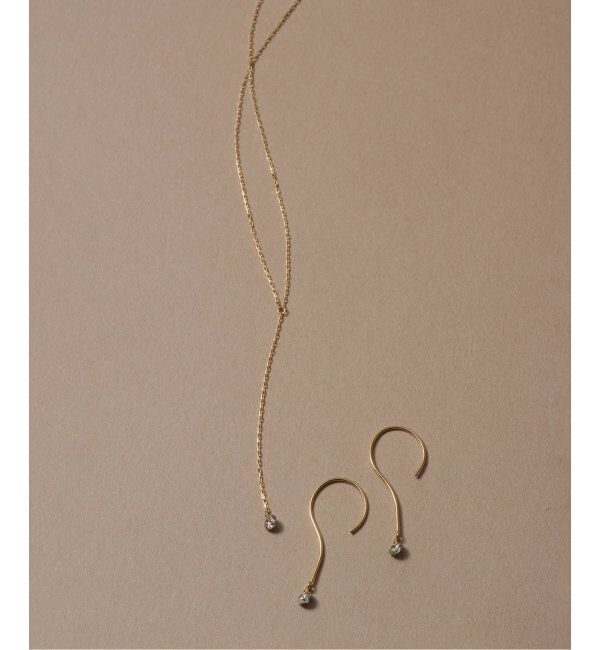 Lilas by Spick&Span「ブラウンホールダイヤピアス K18（両耳）」|ピアス|