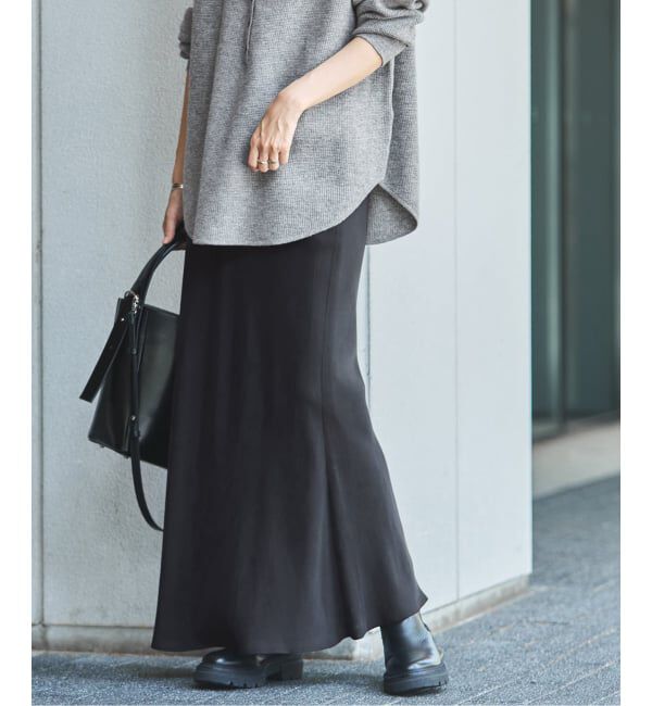 FRAMeWORK「≪追加≫シルキーキュプラバイアススカート2」|スカート|