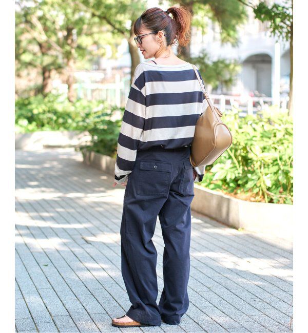 Spick and Span「《追加2》ルーズベイカーパンツ」|カーゴ|