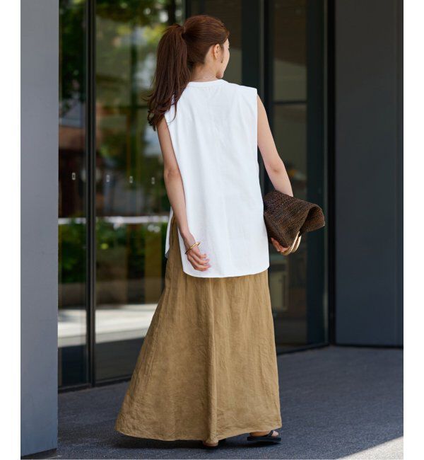 FRAMeWORK「ATON/エイトン 12/-AIR SPINNING ROUND HEM タンクトップ」|タンクトップ|