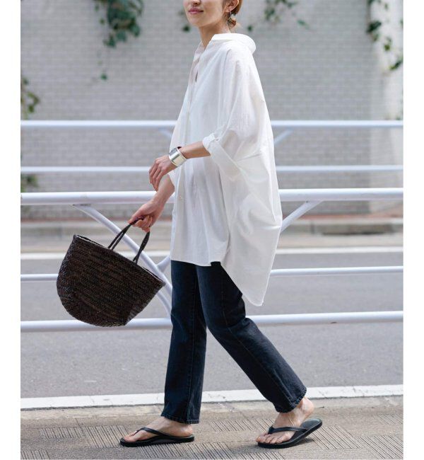 FRAMeWORK「≪追加≫ハーフスリーブポンチョシャツ」|シャツ・ブラウス|