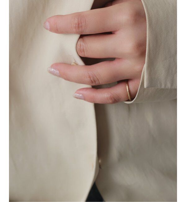 Lilas by Spick&Span「テクスチャーマットピンキーリング K10」|リング|