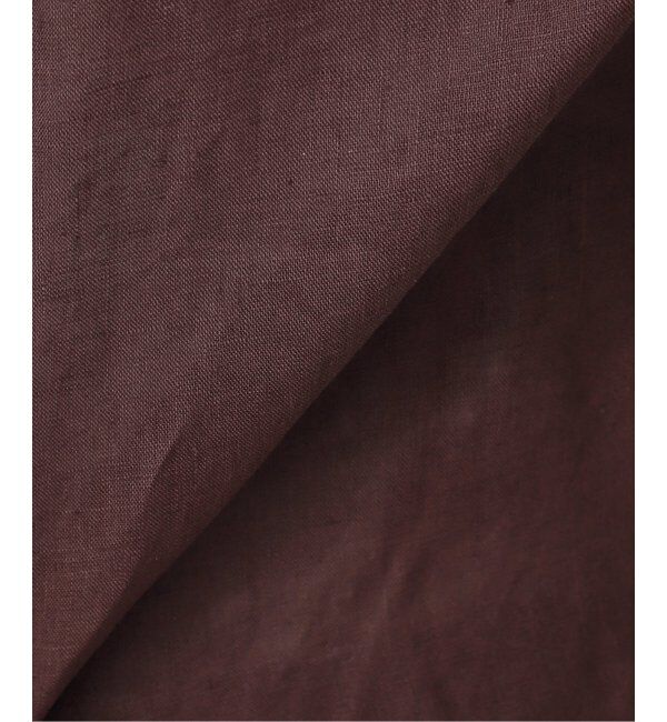 Spick and Span「《ゆったりサイズ》追加2 80リネンカシュクール ビッグシャツ」|シャツ・ブラウス|