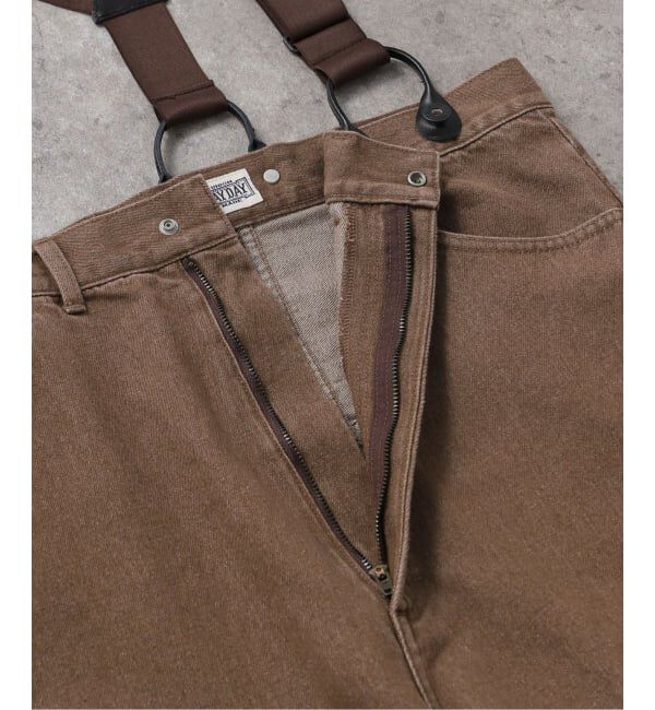 FRAMeWORK「PAYDAY /ペイデイ サスペンダー付きペイント加工デニム」|デニム|